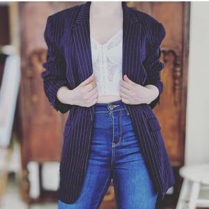 Liz Claiborne Pinstripe Blazer